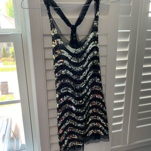 Black and gold tank top